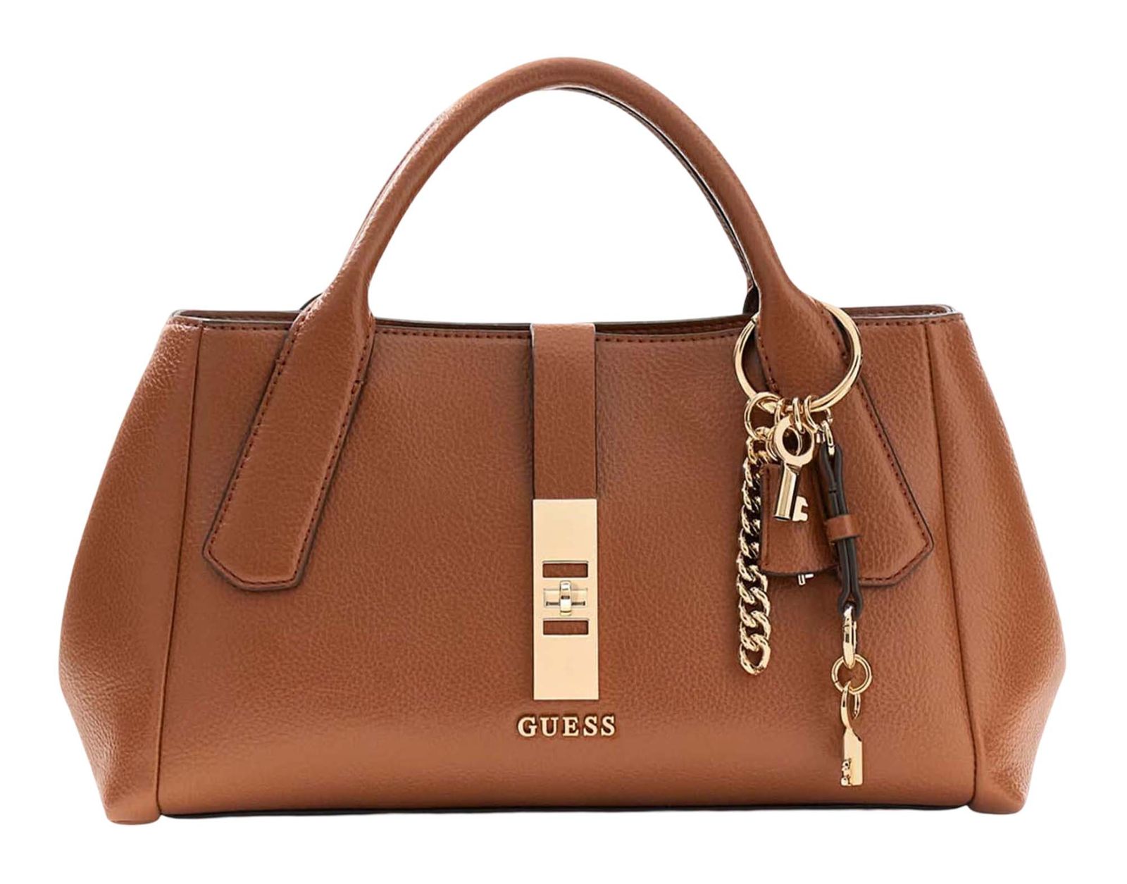 GUESS Brooke High Society Satchel Cognac GUESS Brooke High Society Satchel Cognac