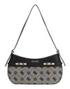 GUESS Melinda Logo Shoulder Bag Black Logo