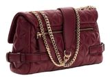 GUESS Paisleigh Convertible Xbody Flap Bag Burgundy