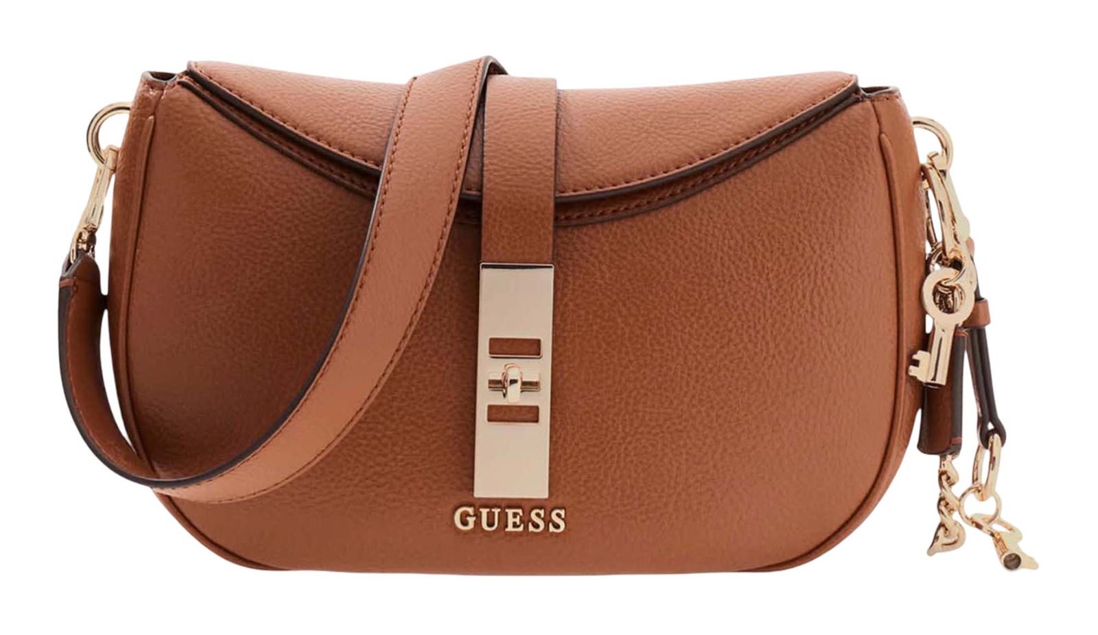 GUESS Brooke Shoulder Bag Cognac GUESS Brooke Shoulder Bag Cognac