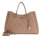 GUESS Isemay Girlfriend Shoulder Satchel Pale Mocha GUESS Isemay Girlfriend Shoulder Satchel Pale Mocha