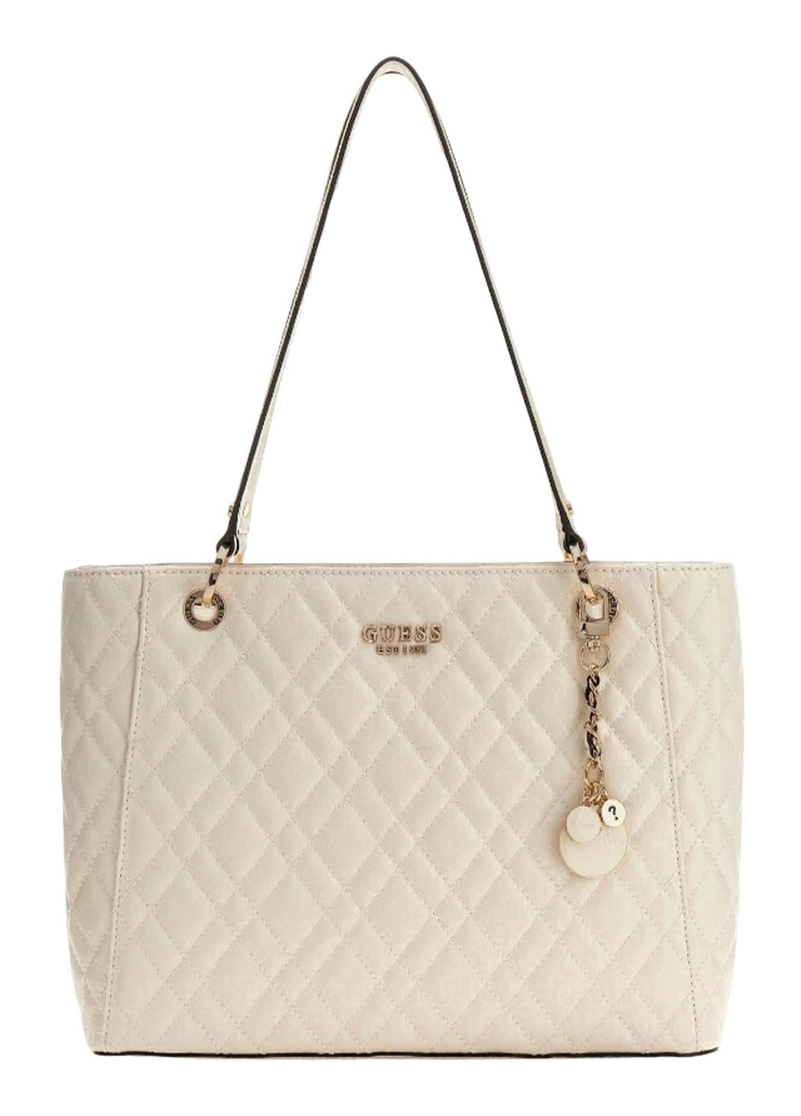 GUESS Isemay Noel Tote Cream White