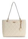 GUESS Isemay Noel Tote Cream White GUESS Isemay Noel Tote Cream White