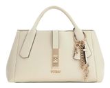 GUESS Brooke High Society Satchel Cream White GUESS Brooke High Society Satchel Cream White
