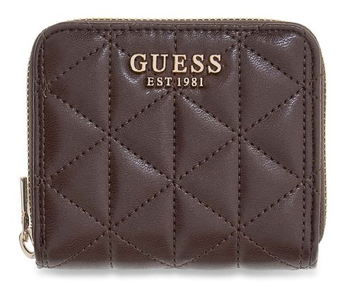 GUESS Paisleigh SLG Small Zip Around Wallet Espresso
