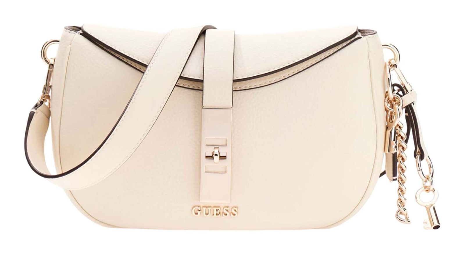GUESS Brooke Shoulder Bag Cream White GUESS Brooke Shoulder Bag Cream White