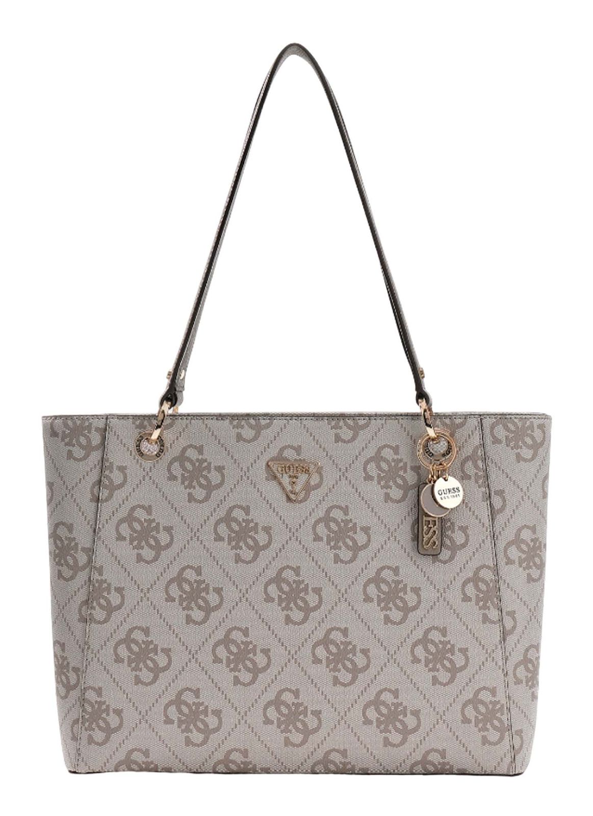 GUESS Noelle II Tote Bag Dark Taupe Logo
