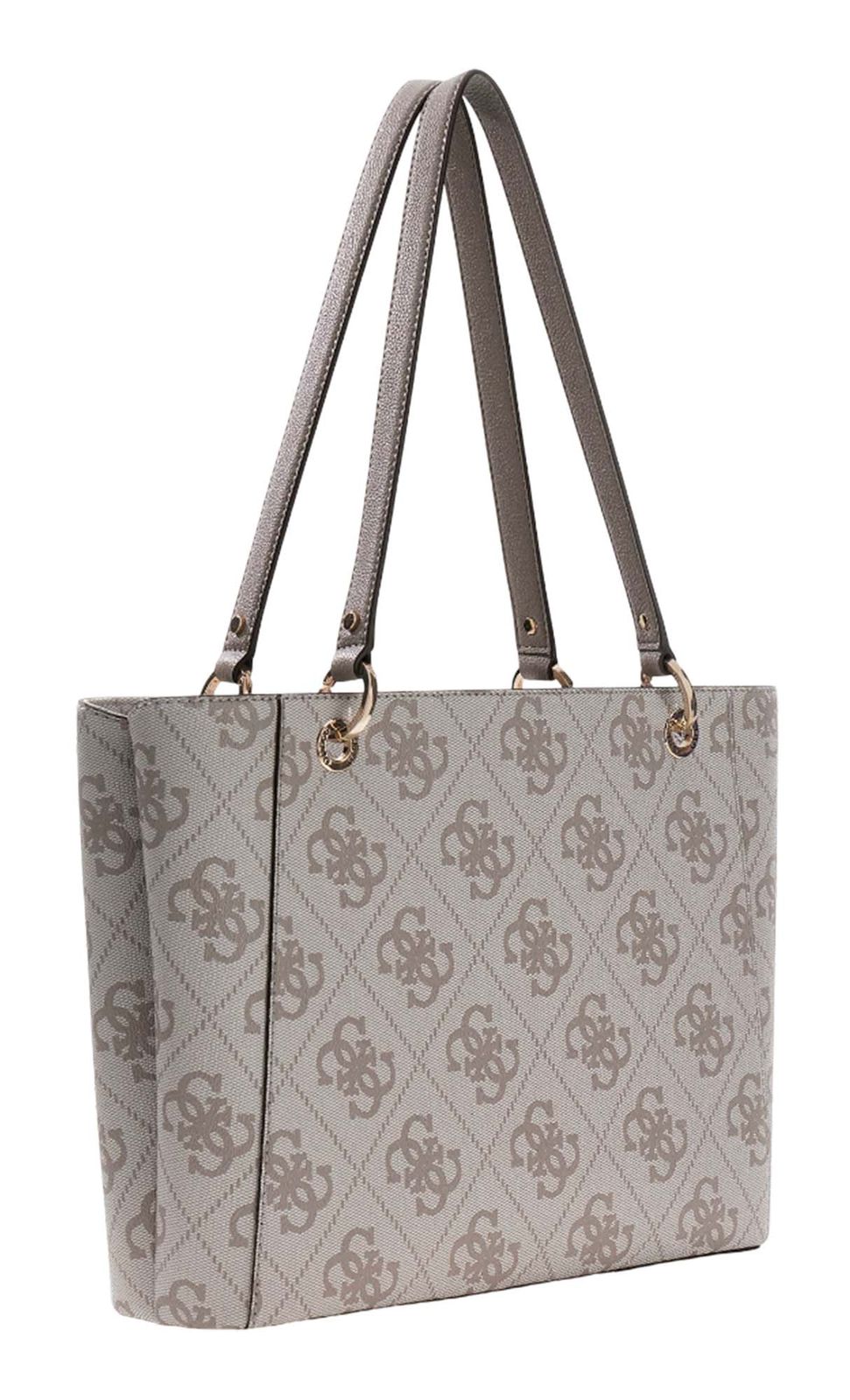 GUESS Noelle II Tote Bag Dark Taupe Logo GUESS Noelle II Tote Bag Dark Taupe Logo