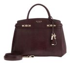 GUESS Melinda Triple Compartment Satchel Burgundy GUESS Melinda Triple Compartment Satchel Burgundy