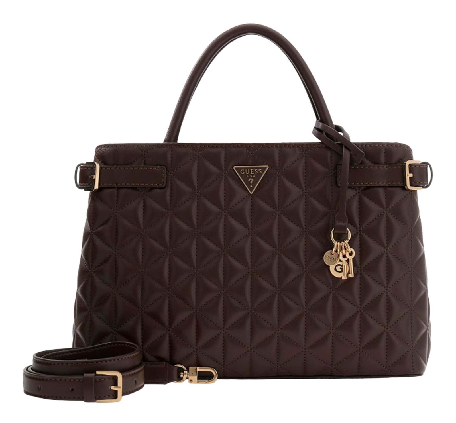 GUESS Paisleigh Girlfriend Satchel Espresso