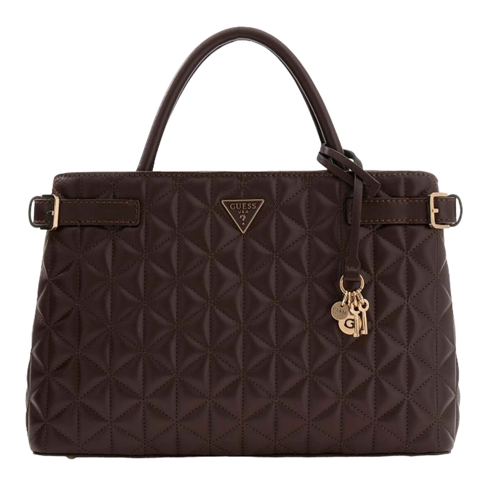 GUESS Paisleigh Girlfriend Satchel Espresso GUESS Paisleigh Girlfriend Satchel Espresso