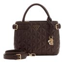 GUESS Paisleigh Small Satchel Espresso GUESS Paisleigh Small Satchel Espresso