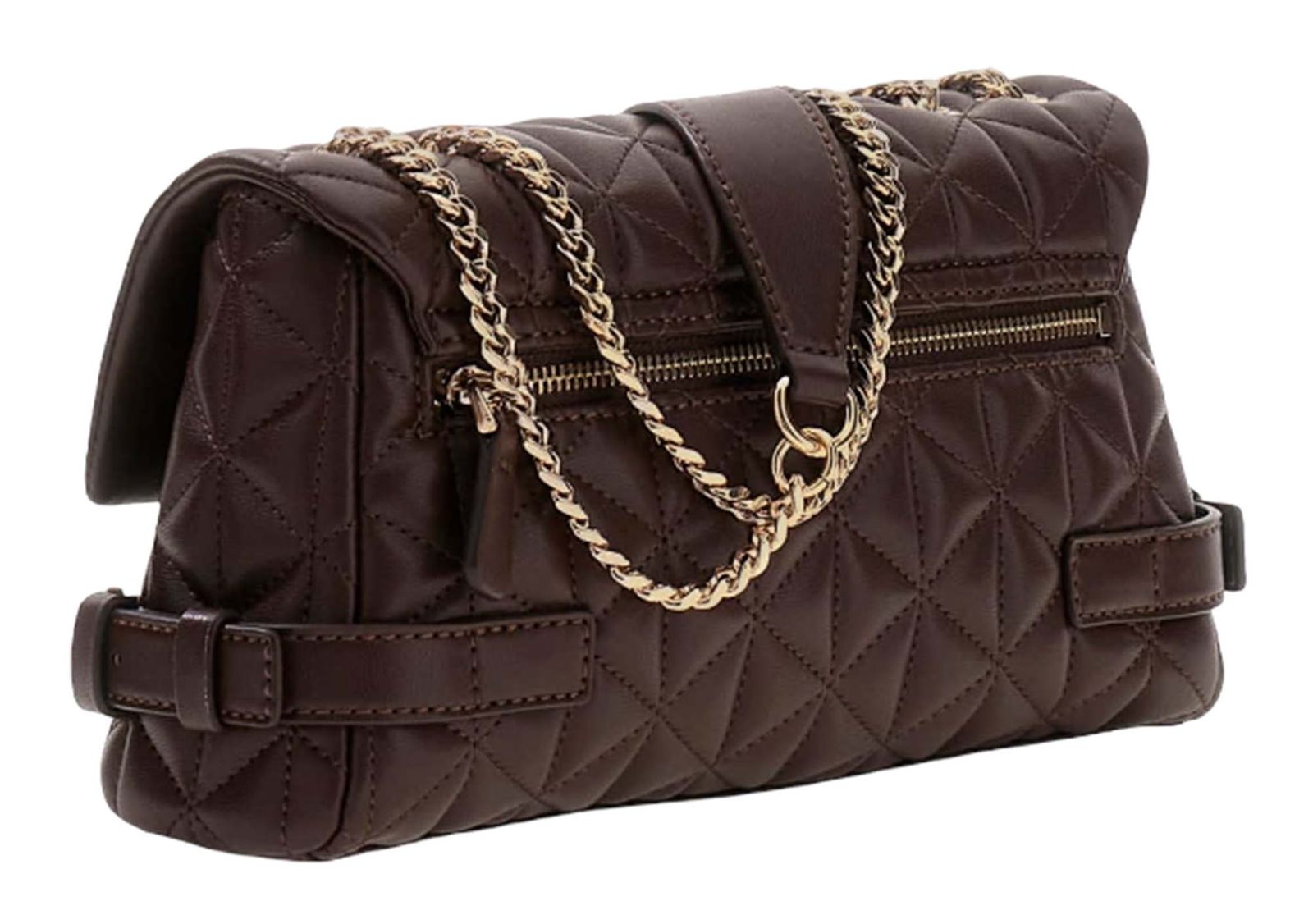 GUESS Paisleigh Convertible Xbody Flap Bag Espresso GUESS Paisleigh Convertible Xbody Flap Bag Espresso