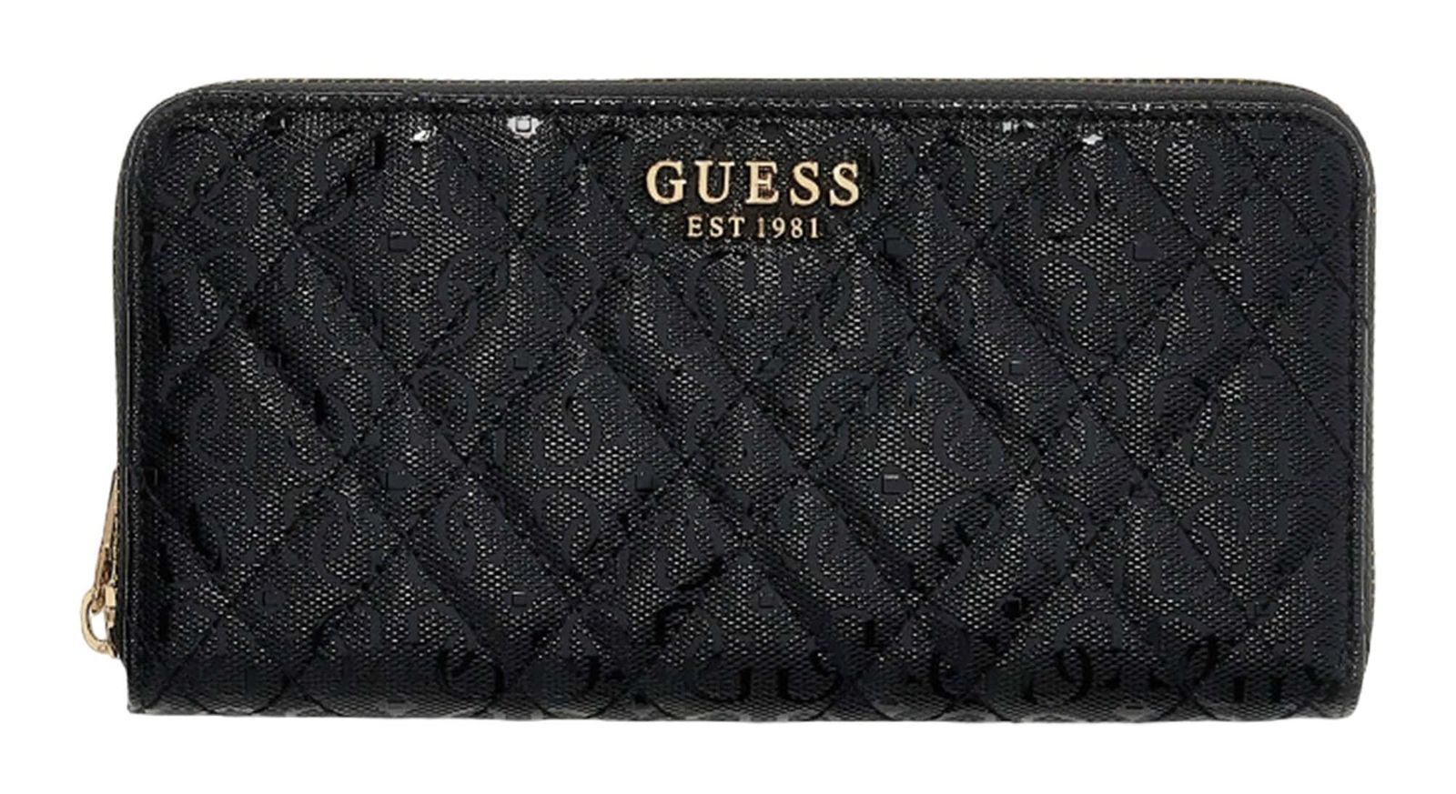 GUESS Isemay SLG Large Zip Around Wallet L Black