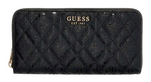 GUESS Isemay SLG Large Zip Around Wallet L Black