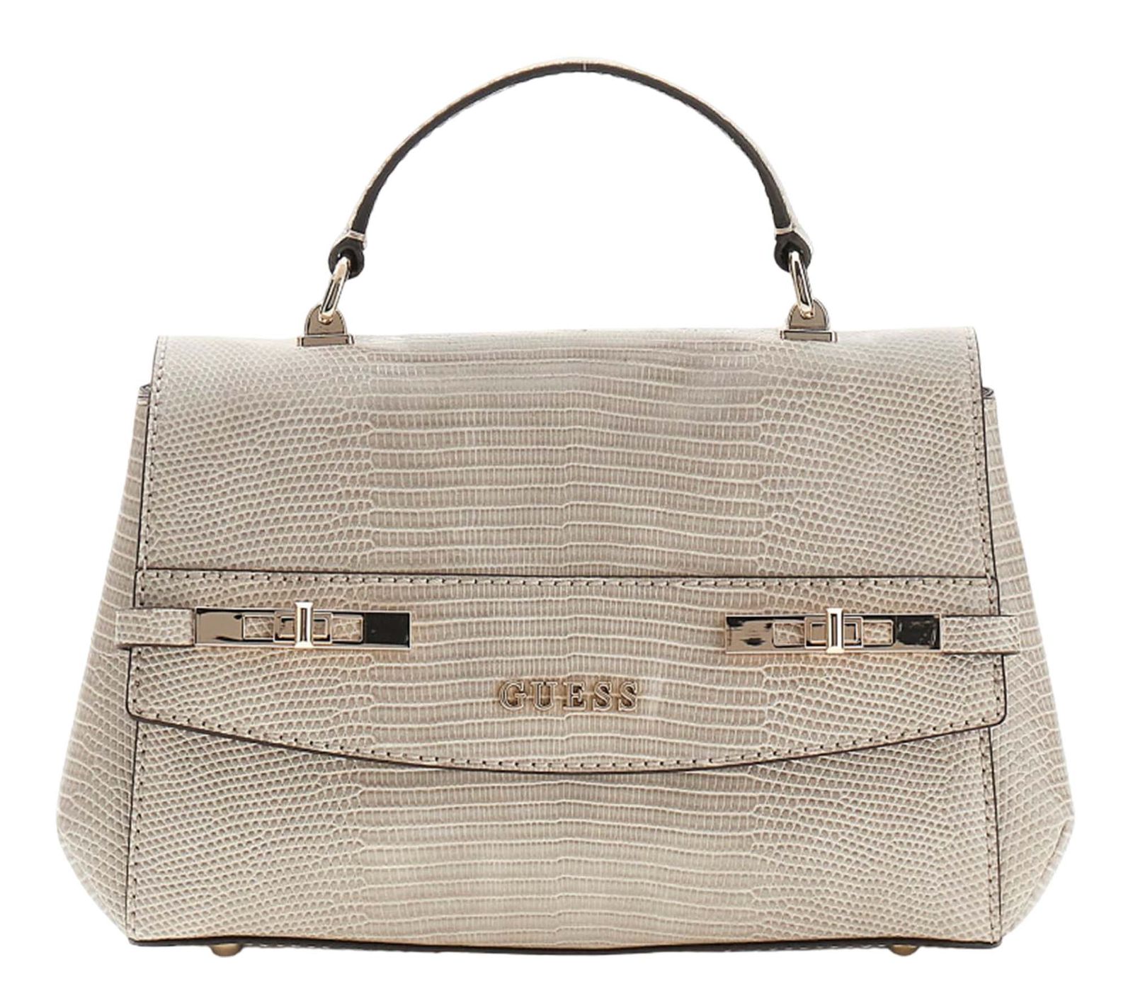 GUESS Melinda Top Handle Flap Bag Light Taupe GUESS Melinda Top Handle Flap Bag Light Taupe