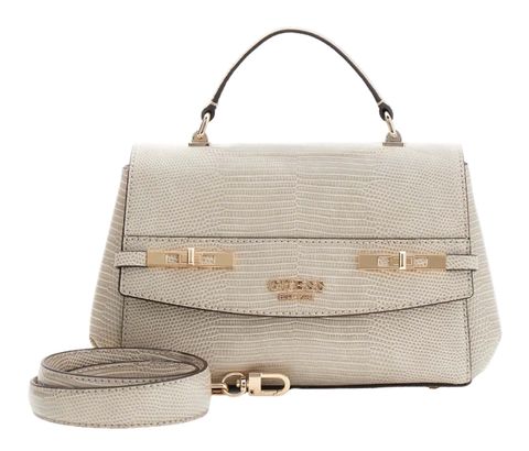 GUESS Melinda Top Handle Flap Bag Light Taupe