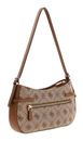 GUESS Melinda Logo Shoulder Bag Latte Logo GUESS Melinda Logo Shoulder Bag Latte Logo