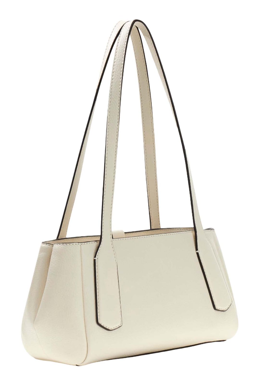 GUESS Brooke Shoulder Satchel Bag Cream White GUESS Brooke Shoulder Satchel Bag Cream White