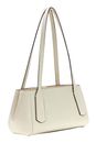 GUESS Brooke Shoulder Satchel Bag Cream White GUESS Brooke Shoulder Satchel Bag Cream White
