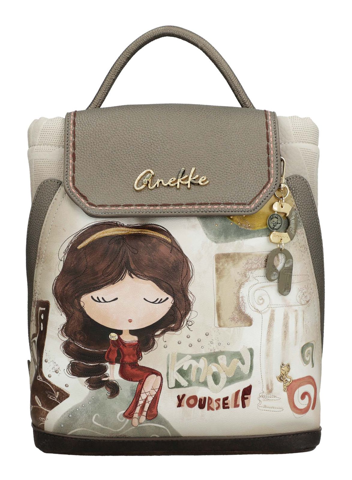 Anekke Muse Backpack With Flap Multicolor