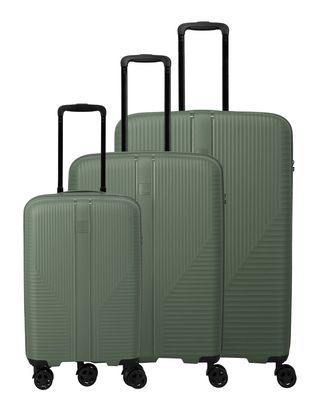 travelite Air Stripe 4W Trolley L / M+ / S (Slim) Green travelite Air Stripe 4W Trolley L / M+ / S (Slim) Green