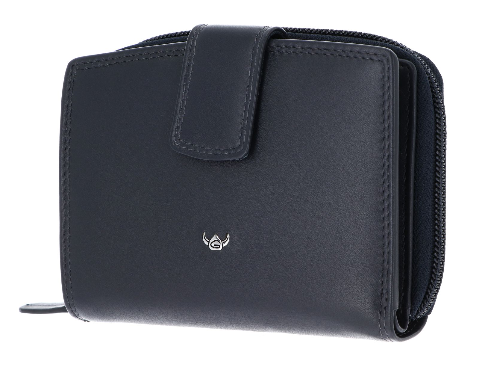 Golden Head Polo RFID Protect Kombischeintasche mit Riegel 1438 Marineblau