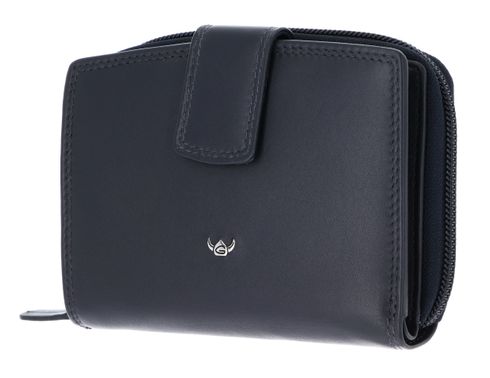 Golden Head Polo RFID Protect Kombischeintasche mit Riegel 1438 Marineblau Golden Head Polo RFID Protect Kombischeintasche mit Riegel 1438 Marineblau