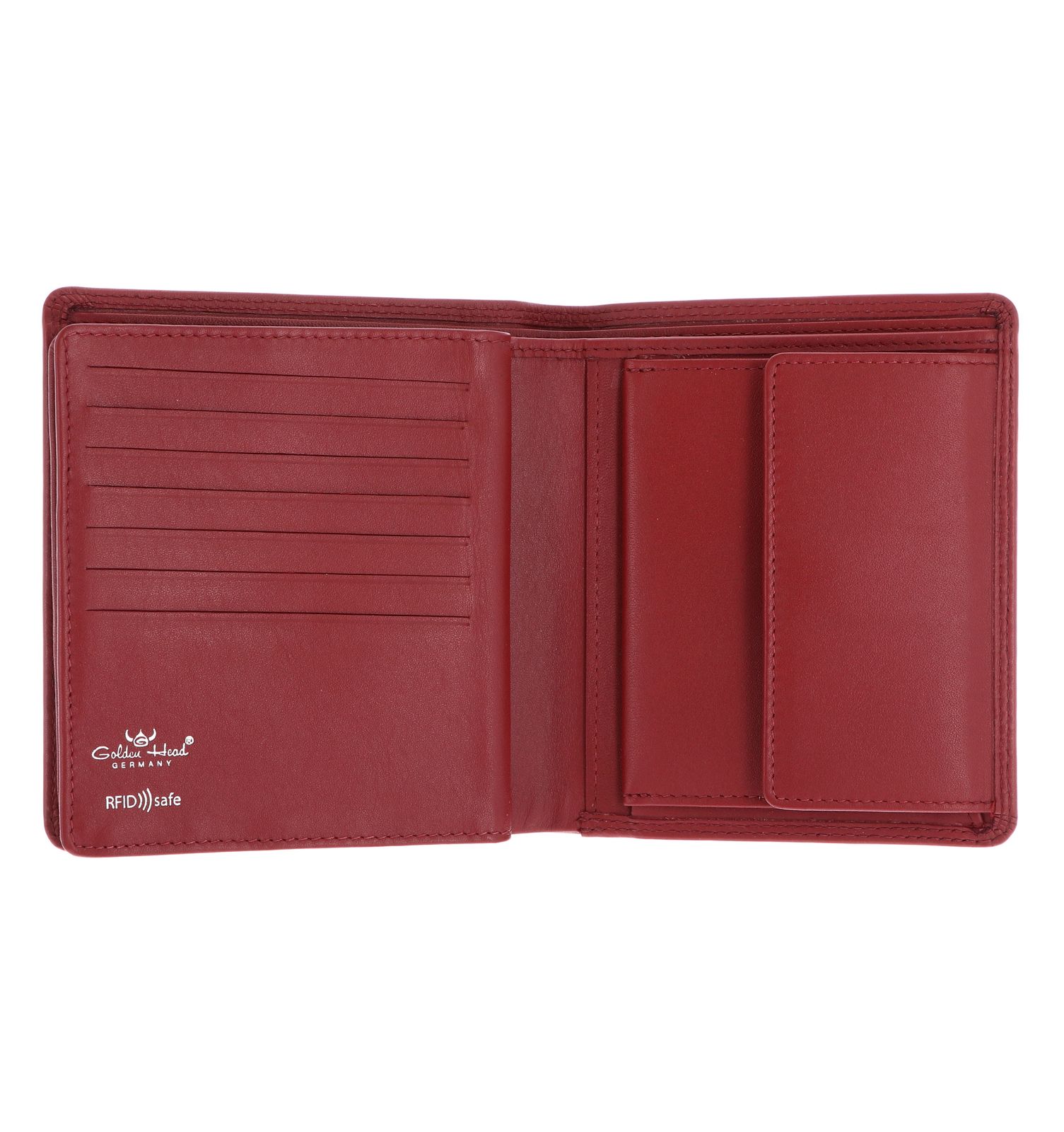 Golden Head Polo RFID Protect Kombischeintasche 1232 Rot Golden Head Polo RFID Protect Kombischeintasche 1232 Rot