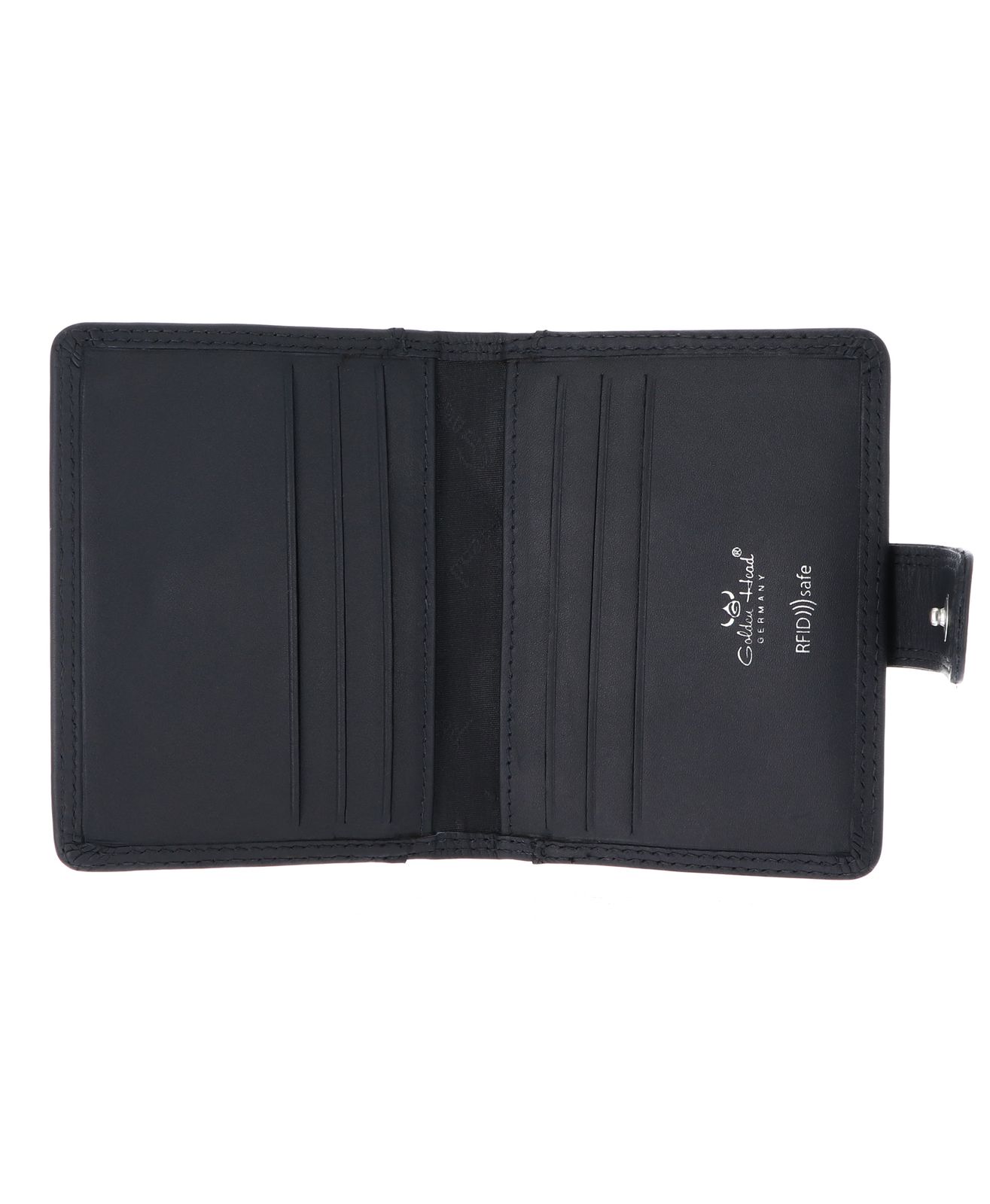 Golden Head Polo RFID Protect Kartenetui mit Riegel 4516 Marineblau Golden Head Polo RFID Protect Kartenetui mit Riegel 4516 Marineblau