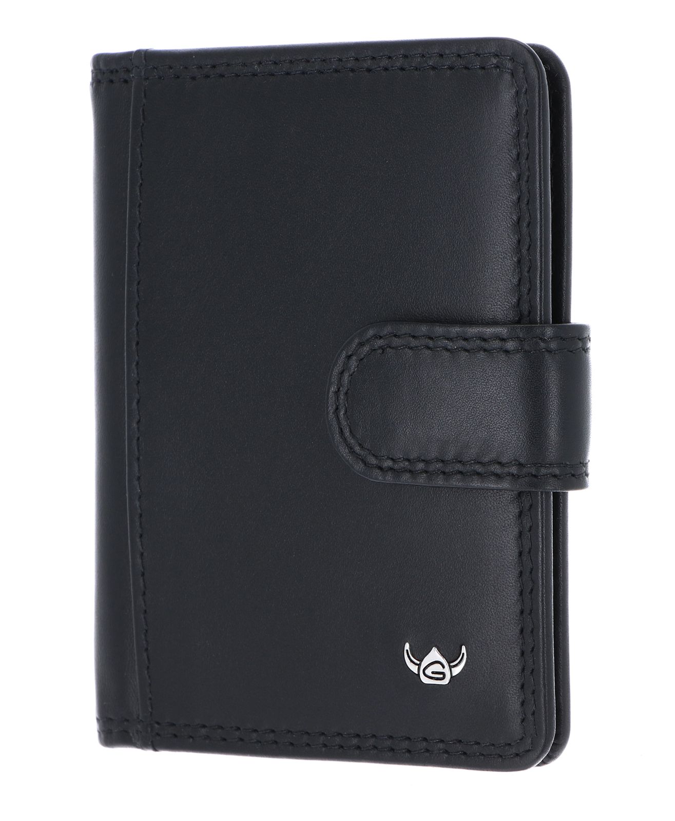 Golden Head Polo RFID Protect Kartenetui mit Riegel 4516 Schwarz