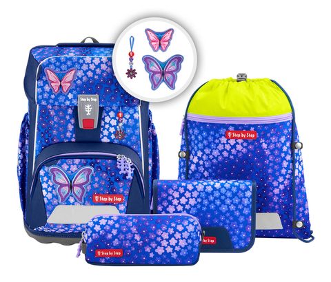 Step by Step Giant Schulranzen-Set 5-teilig Butterfly Maja