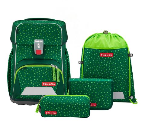 Step by Step Basis Schulranzen-Set 4-teilig Green Graphics