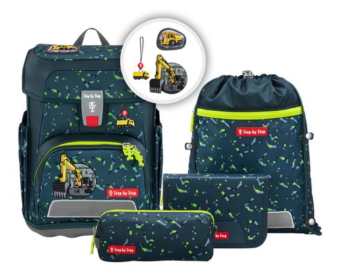 Step by Step Cloud Schulranzen-Set 5-teilig Bagger Rocco Step by Step Cloud Schulranzen-Set 5-teilig Bagger Rocco