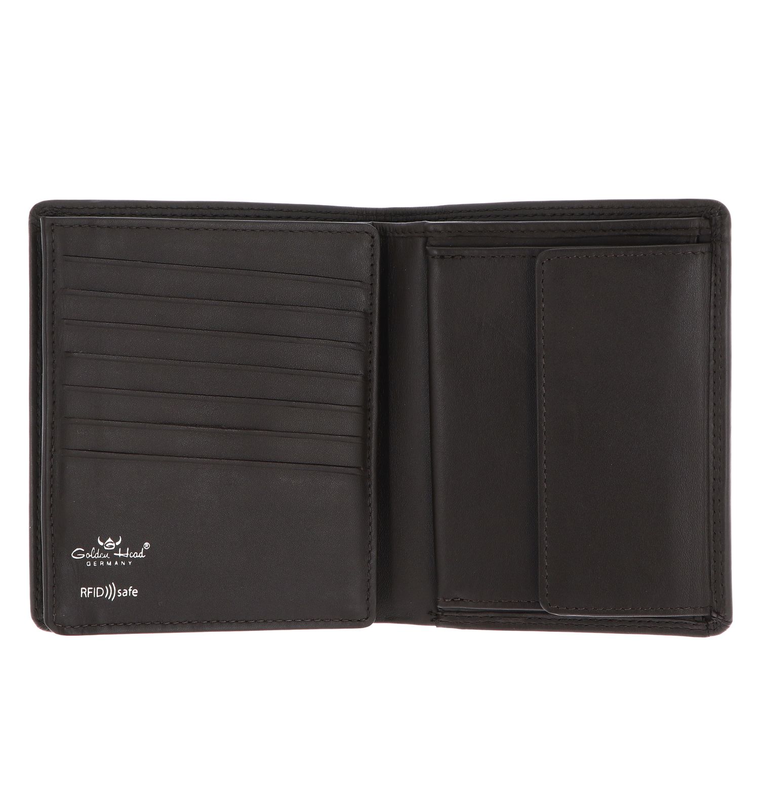 Golden Head Polo RFID Protect Kombischeintasche 1230 Dunkelbraun Golden Head Polo RFID Protect Kombischeintasche 1230 Dunkelbraun
