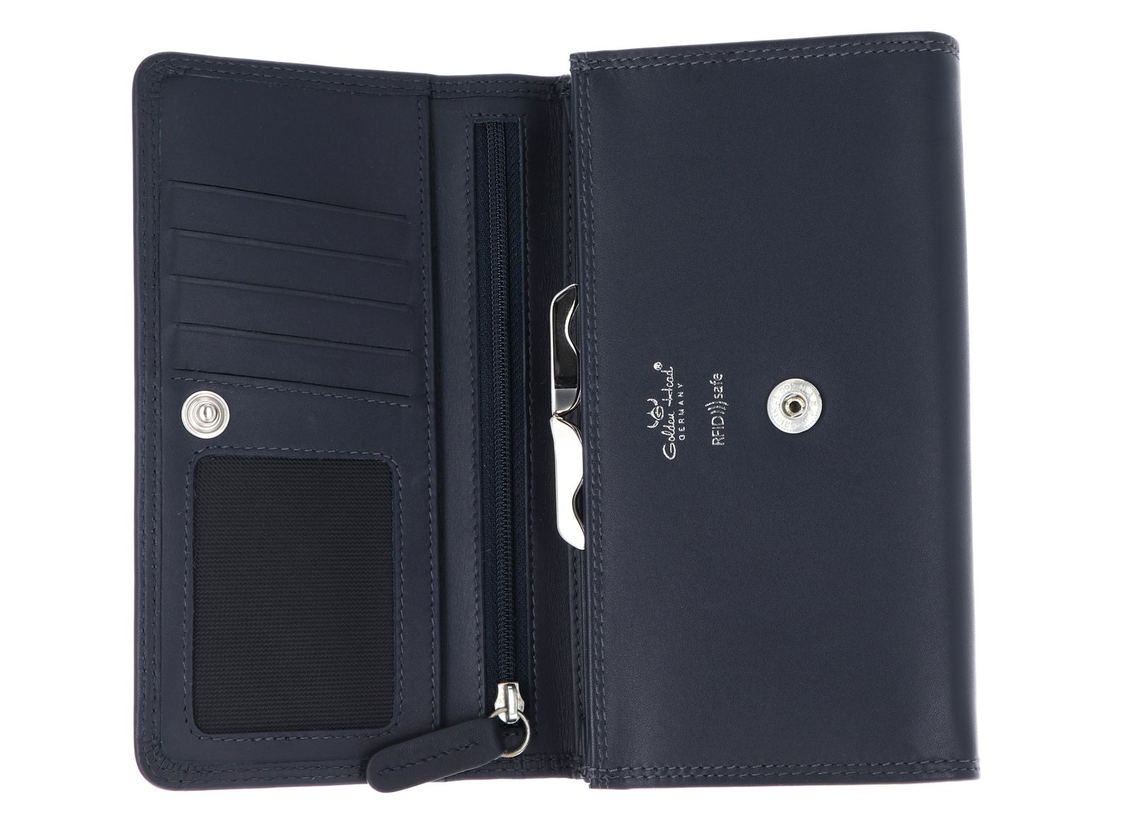 Golden Head Polo RFID Protect Damenbörse 2821 Marineblau Golden Head Polo RFID Protect Damenbörse 2821 Marineblau