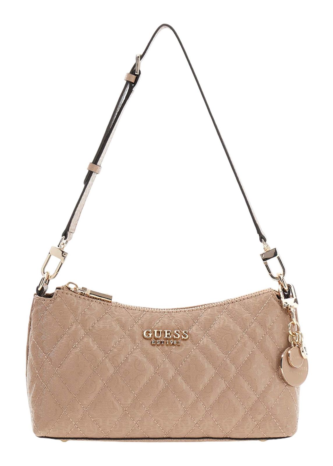 GUESS Isemay Shoulder Bag Pale Mocha