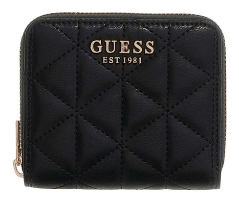 GUESS Paisleigh SLG Small Zip Around Wallet Black
