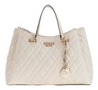 GUESS Isemay Girlfriend Shoulder Satchel Cream White