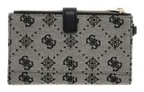 GUESS Melinda Logo SLG Double Zip Organizer Black Logo GUESS Melinda Logo SLG Double Zip Organizer Black Logo