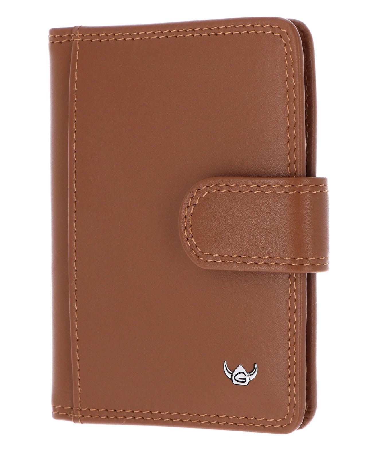 Golden Head Polo RFID Protect Kartenetui mit Riegel 4516 Cognac