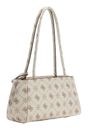 GUESS Carrie Logo Girlfriend Shoulder Satchel Bag Vanilla Logo