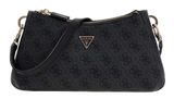 GUESS Noelle II Tri Compartment Shoulder Crossbody Bag Coal Logo