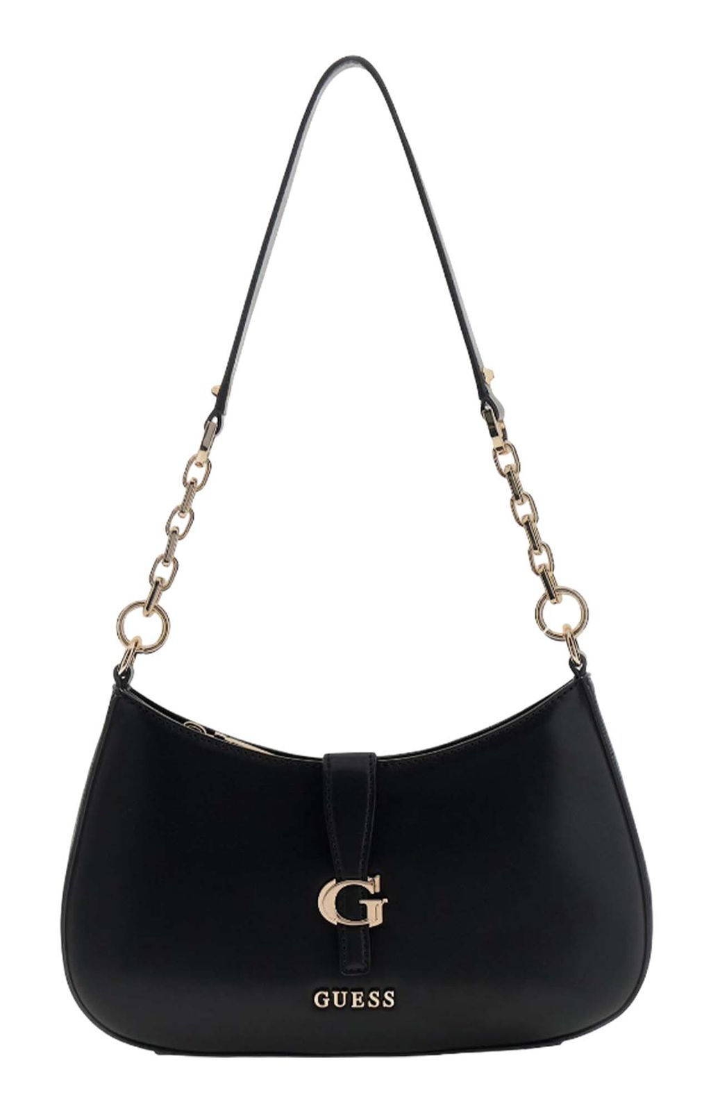 GUESS Carrie Top Zip Shoulder Bag Black