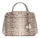 GUESS Melinda Triple Compartment Satchel Natural