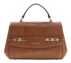 GUESS Melinda Top Handle Flap Bag Cognac GUESS Melinda Top Handle Flap Bag Cognac