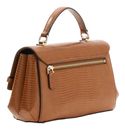GUESS Melinda Top Handle Flap Bag Cognac GUESS Melinda Top Handle Flap Bag Cognac