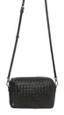 abro Leather Piuma Crossbody Bag Kaia Black / Nickel