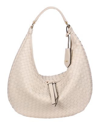 abro Leather Piuma Weaving Hobo Bag Nana S Beige