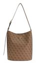 GUESS Meridian II Bucket Bag Latte Logo GUESS Meridian II Bucket Bag Latte Logo